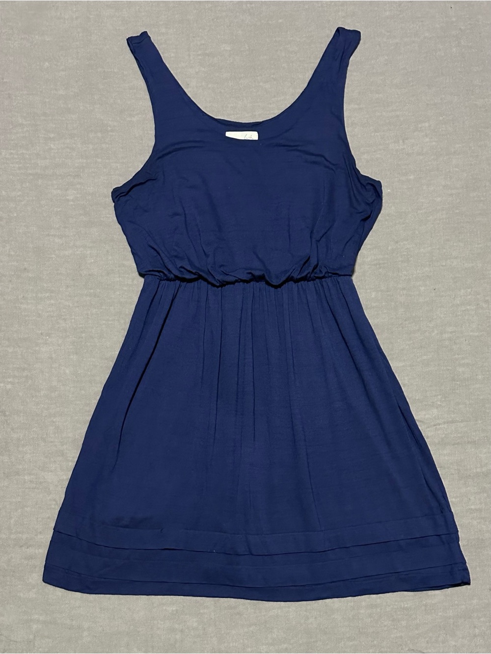 Lush Navy Sleeveless Casual Knit Dress